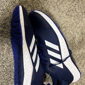 Adidas Dark Blue and White Athletic Shoes